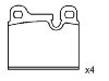 剎車片 Brake Pad Set:34 21 1 159 269