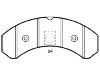 Plaquettes de frein Brake Pad Set:8 284 000 106