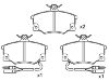 Bremsbelagsatz, Scheibenbremse Brake Pad Set:5 983 913