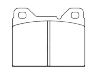 Bremsbelagsatz, Scheibenbremse Brake Pad Set:2 701 654