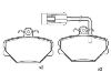 Bremsbelagsatz, Scheibenbremse Brake Pad Set:655799999