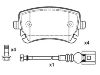 Plaquettes de frein Brake Pad Set:7H0 698 451