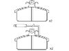 Pastillas de freno Brake Pad Set:8E0 211 650 81